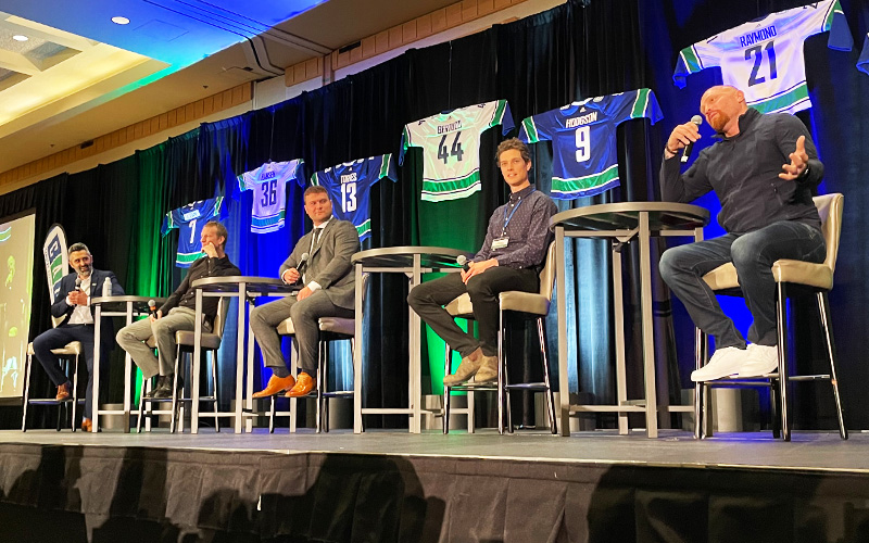 2020 CAN Pro-Am presented by Hudson Pacific Properties, Legendary players.  Legendary weekend. Our hearts are full. 💙💚 #ThankYouSedins, Bertuzzi &  everyone involved in the #CANProAm. To our Presenting